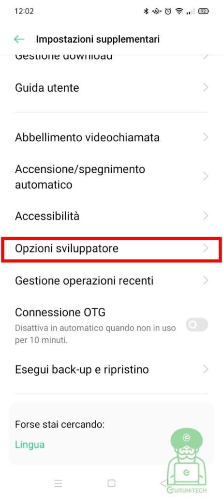 opzioni-sviluppatore