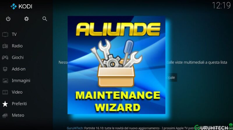 aliunde maintenance wizard
