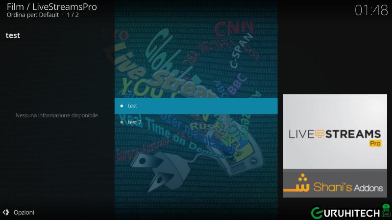 test livestreampro