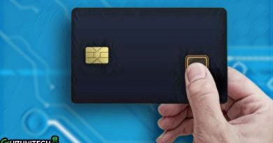 carte di credito con chip impronte