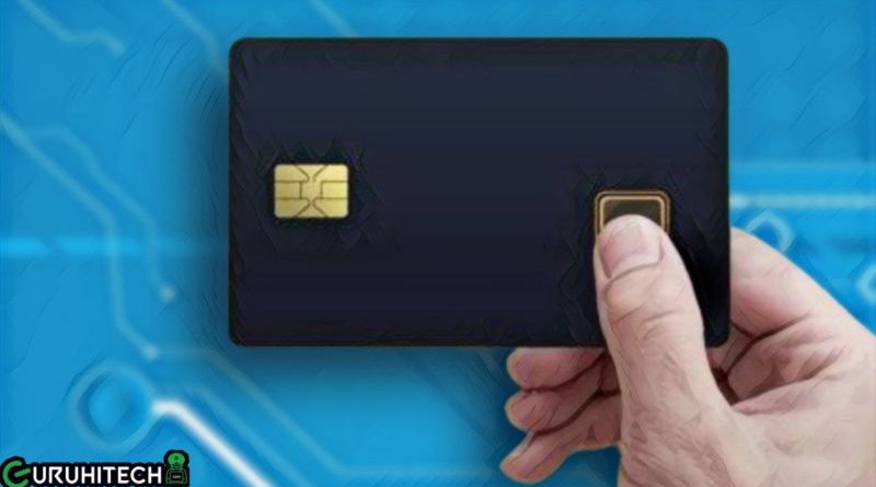 carte di credito con chip impronte