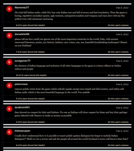 Dying Light 2: italiani irrisi su Metacritic per aver chiesto il