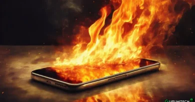 smartphone in fiamme