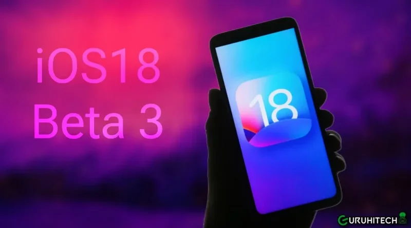 ios 18 beta 3