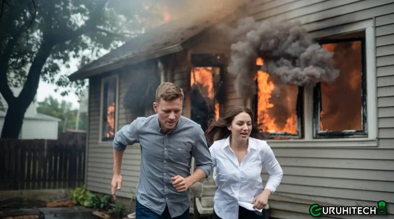incendio in casa