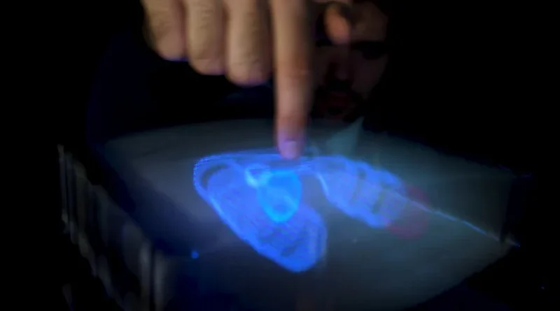 ologrammi touch