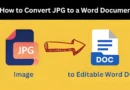 Free & Easy Methods to Convert JPG to a Word Document