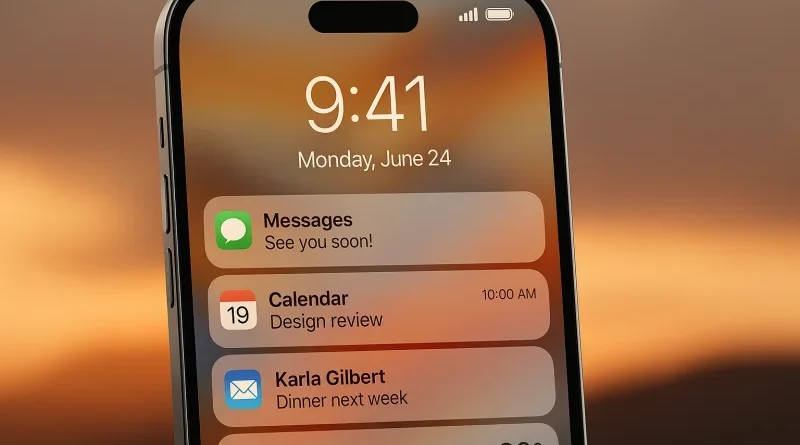 iOS 26 cambia volto: Apple risolve il caos delle notifiche illeggibili