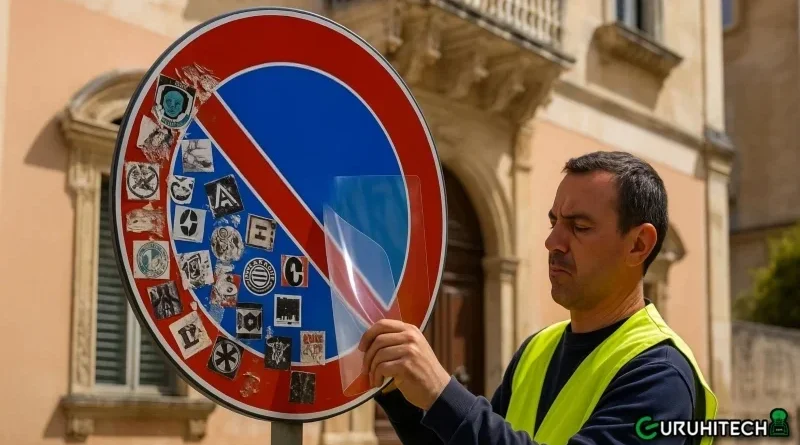 Lecce dichiara guerra agli adesivi abusivi: arriva la pellicola anti-sticker
