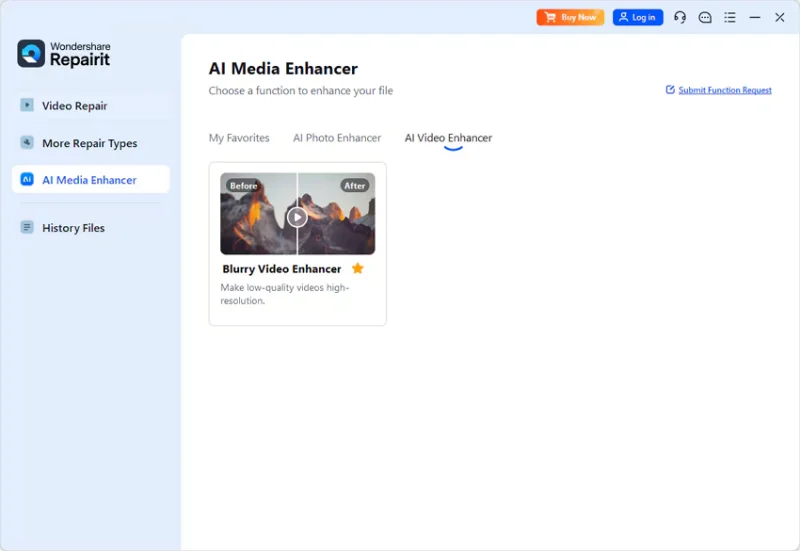 access ai media enhancer repairit