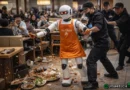 Il cameriere robot ballerino semina il caos in un ristorante