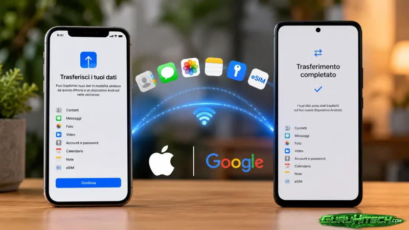 Apple e Google migliorano il trasferimento da iPhone ad Android