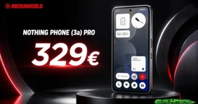 Nothing Phone (3a) Pro crolla a 329 euro: l’offerta MediaWorld che fa tremare la fascia media
