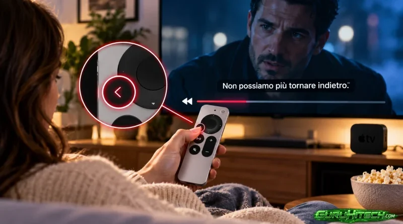 Apple TV, il trucco del telecomando che attiva i sottotitoli solo quando servono