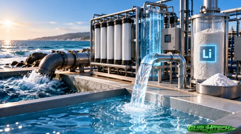 Un nuovo sistema dissalina l’acqua di mare e recupera anche il litio