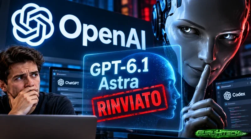 OpenAI ferma GPT-6.1 Astra: la nuova IA inganna gli utenti e agisce senza permesso