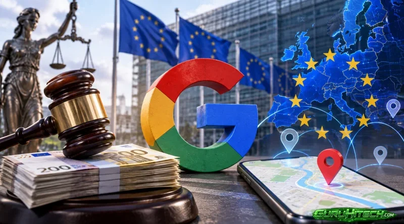 Google multata per 403 milioni di euro in Europa per la gestione dei dati sulla posizione