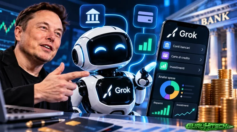 Grok Bot entra nei conti bancari: l’IA di Elon Musk ora può gestire le tue finanze
