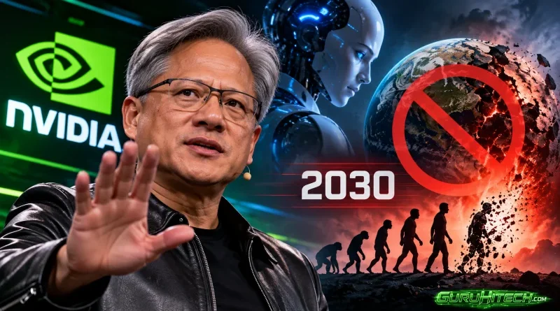 Jensen Huang respinge gli scenari sull’estinzione causata dall’AI: “Zero possibilità entro il 2030”