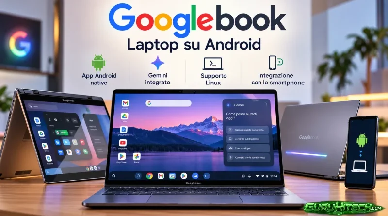 Googlebook, arrivano i primi laptop Android: Google sfida Windows e MacBook con Gemini