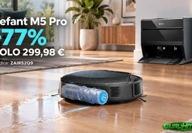 Lefant M5 Pro crolla a 299,98 euro: 23.000 Pa, lavaggio a rullo e base automatica con il 77% di sconto