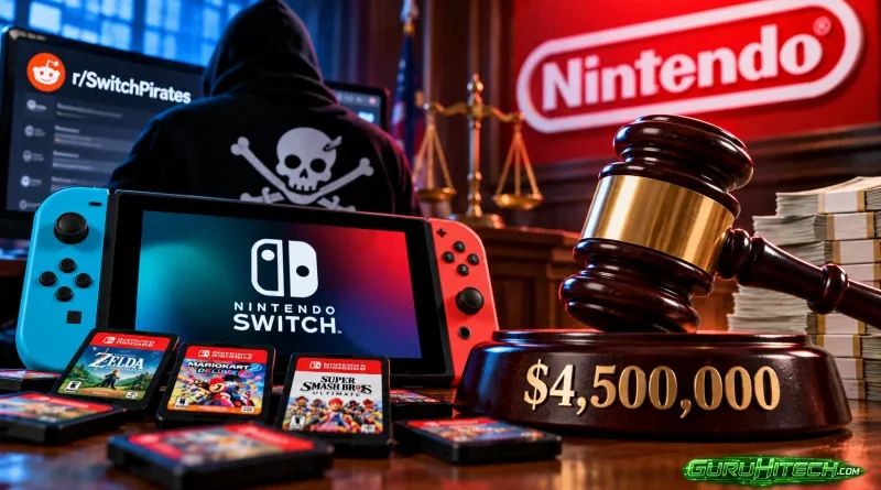 Nintendo vince contro il moderatore di r/SwitchPirates: maxi risarcimento da 4,5 milioni di dollari