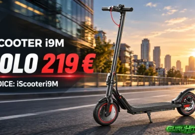 iScooter i9M in offerta a 219 euro: 500W, autonomia fino a 30 km e pneumatici da 10 pollici