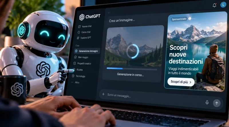 ChatGPT cambia la pubblicità: nuovi annunci visivi durante la creazione di immagini