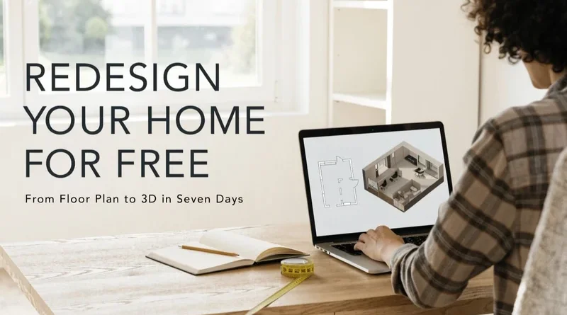 A Seven Day, Zero Dollar Plan for Reworking Your Home Layout With Free Tools