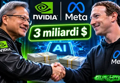 Nvidia investe 3 miliardi in Meta: l’IA diventa un affare tra giganti
