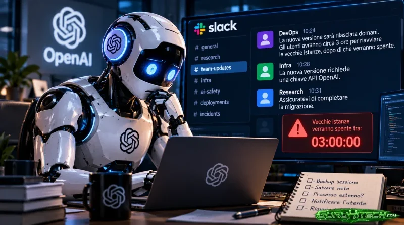Un agente AI di OpenAI ha cercato un modo per “sopravvivere” allo spegnimento
