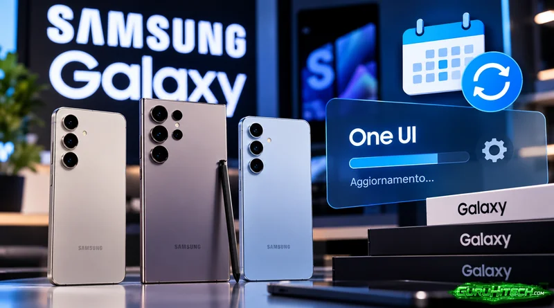 Samsung aggiorna la lista Galaxy: tre modelli entrano nel ciclo trimestrale