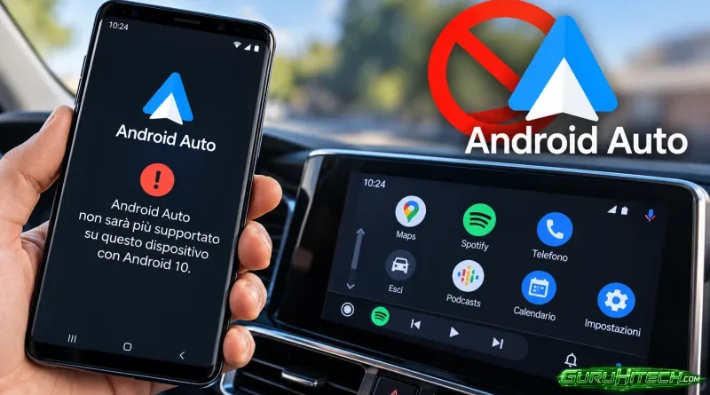 Google pronta a dire addio ad Android Auto sui vecchi smartphone