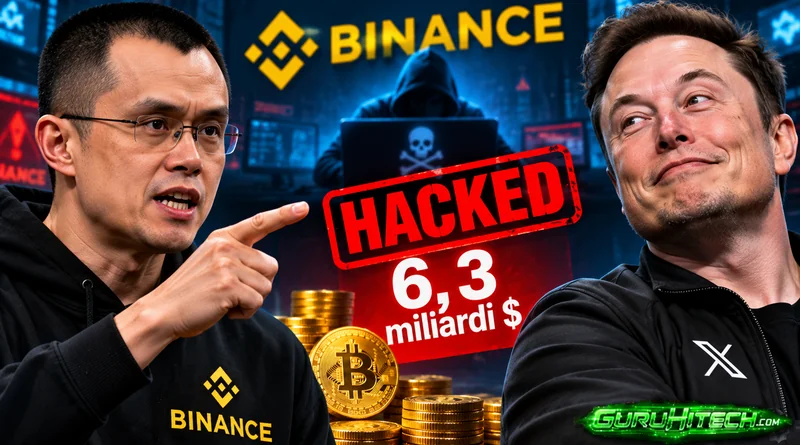 Binance hackerata per 6,3 miliardi: Zhao chiede a Musk di smettere di scherzare