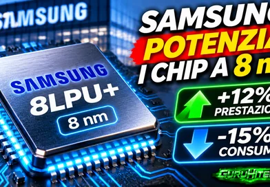 Samsung rilancia i chip a 8 nm: +12% di prestazioni e consumi ridotti del 15%