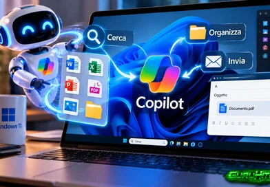 Microsoft Copilot potrà gestire e inviare file su Windows 11