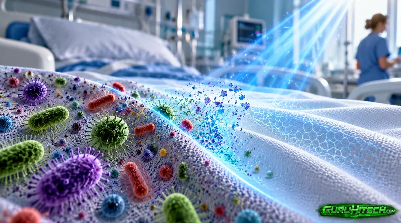 Inventato un tessuto che si disinfetta con la luce: il 75% di microbi in meno negli ospedali