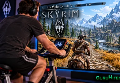Skyrim si gioca pedalando davvero: un modder collega una cyclette al celebre RPG