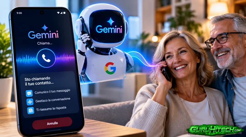 Google Gemini chiamerà amici e parenti al posto tuo: ecco come funzionerà