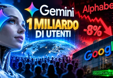 Gemini supera un miliardo di utenti, ma Alphabet crolla in Borsa