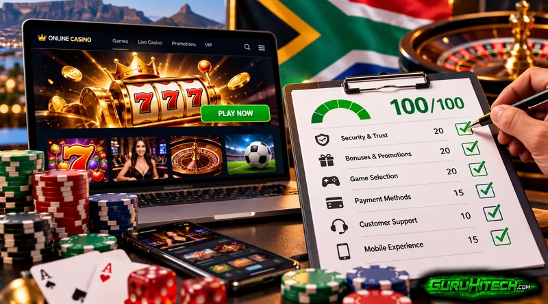 How to Rate an Online Casino in South Africa: A Simple 100-Point Scoring Method