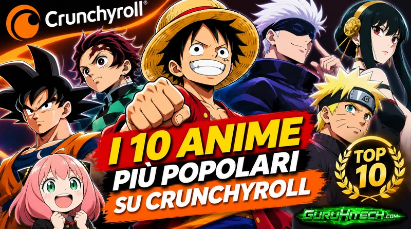 Crunchyroll, i 10 anime più popolari: la classifica di ottobre 2026