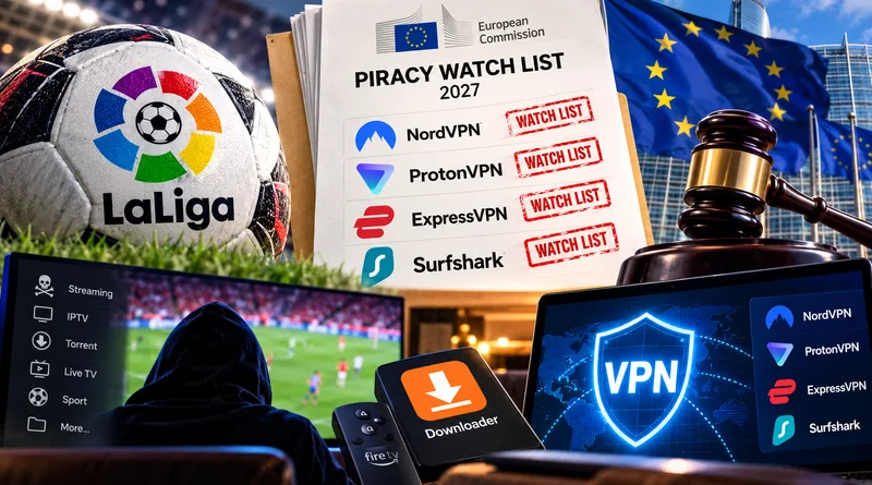 LaLiga vuole mettere NordVPN, ProtonVPN e altre VPN nella lista antipirateria dell’UE