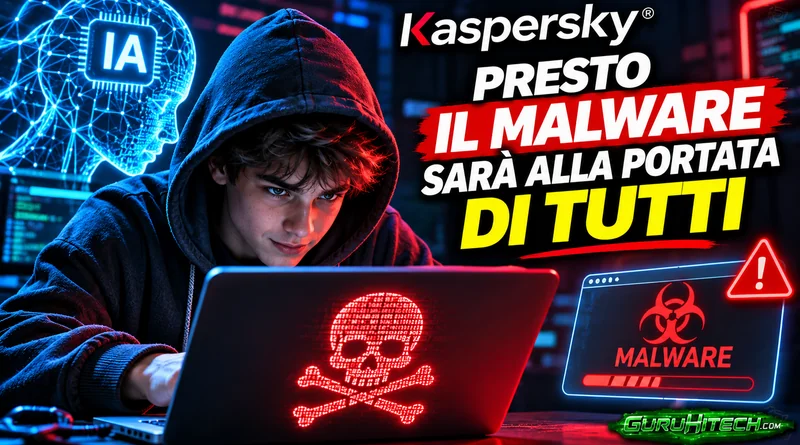Hacker per tutti grazie all’IA: Kaspersky lancia l’allarme sui malware del futuro