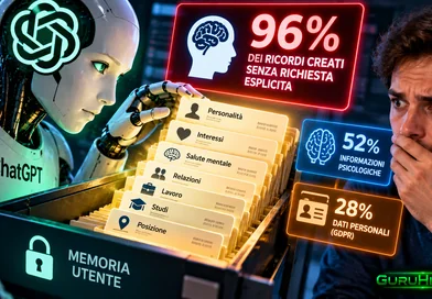 ChatGPT crea da solo il 96% dei ricordi sugli utenti: uno studio svela cosa conserva