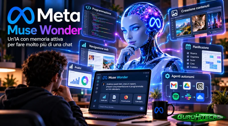 Meta lancia Muse Wonder: l’IA con memoria attiva che sfida GPT-6 e Claude