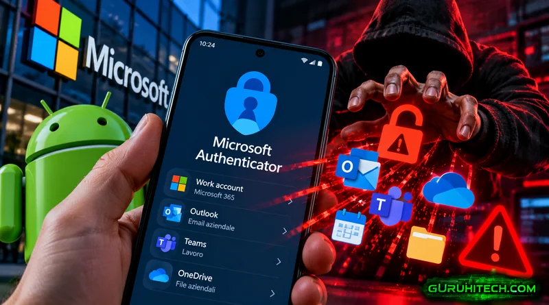 Microsoft Authenticator, falla grave su Android: a rischio gli account aziendali