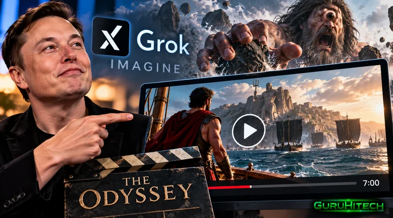 Elon Musk promette un film intero creato con l’IA, ma Grok mostra solo 7 minuti dell’Odissea