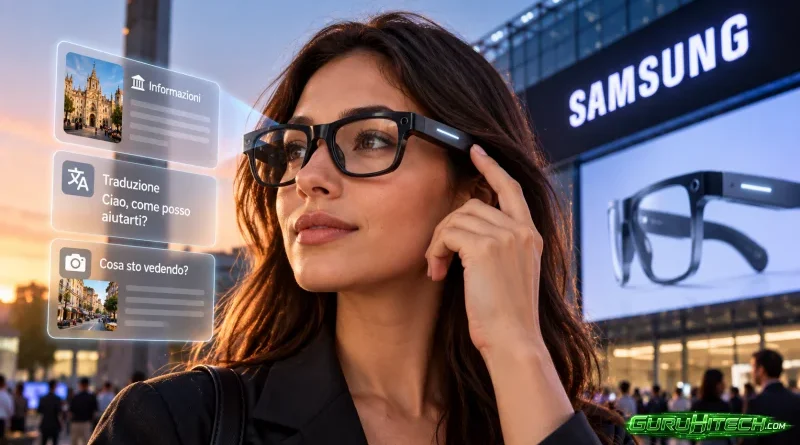 Samsung, i primi occhiali intelligenti arrivano a novembre: Gemini e privacy al centro