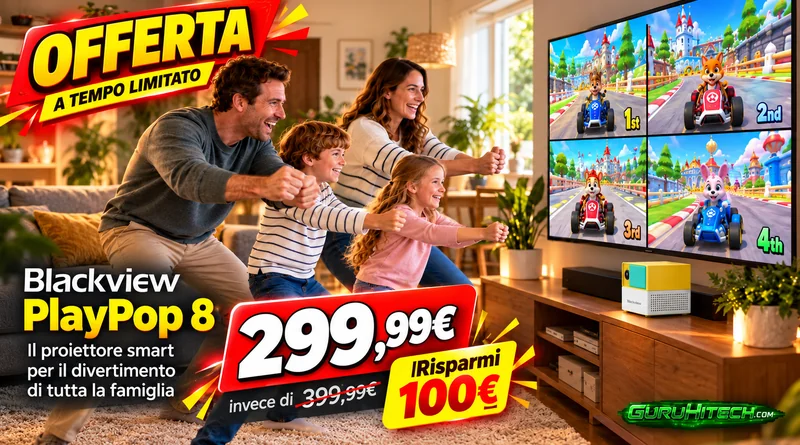 Blackview PlayPop 8 in offerta: la console che fa giocare tutta la famiglia